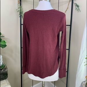 Dark maroon long sleeve
